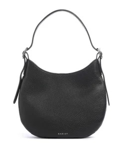 Kensington Place Schultertasche genarbtes Rindsleder schwarz