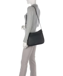 Kensington Umhängetasche genarbtes Rindsleder schwarz