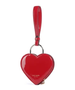 Key to my Heart Clutch Lackleder rot