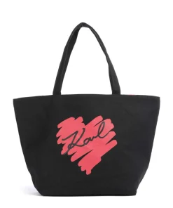 K/Hearts Shopper Canvas schwarz