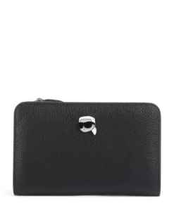 K/Ikon Geldbörse Lederimitat schwarz