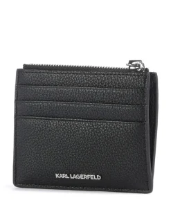 K/Ikon Kreditkartenetui Lederimitat schwarz