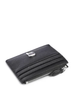 K/Ikon Kreditkartenetui Lederimitat schwarz