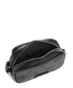 K/Ikon Monogram Umhängetasche Lederimitat schwarz