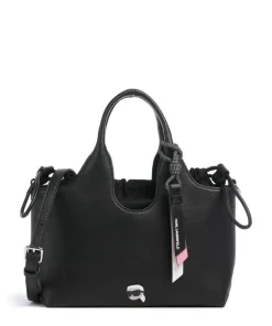 K/Ikon Small Handtasche Lederimitat schwarz