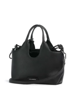 K/Ikon Small Handtasche Lederimitat schwarz