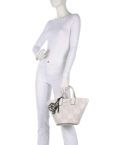 K/Ikonik Handtasche fein genarbtes Rindsleder creme