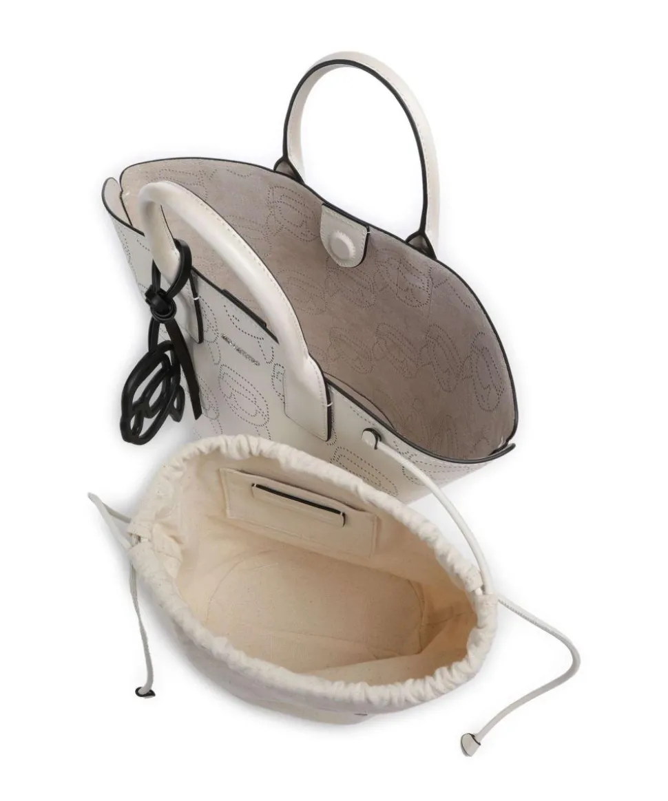 K/Ikonik Handtasche fein genarbtes Rindsleder creme