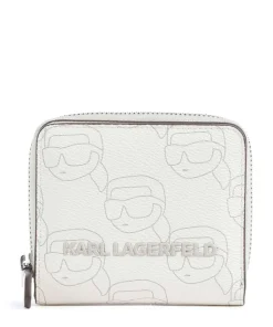 K/Ikonik Mono Geldbörse Lederimitat creme