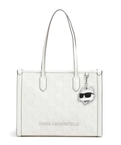 K/Ikonik Mono Shopper Lederimitat creme