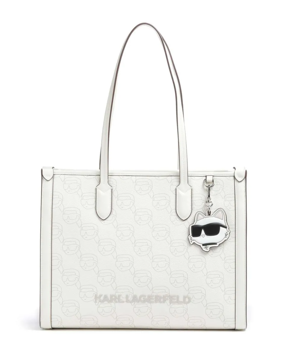 K/Ikonik Mono Shopper Lederimitat creme