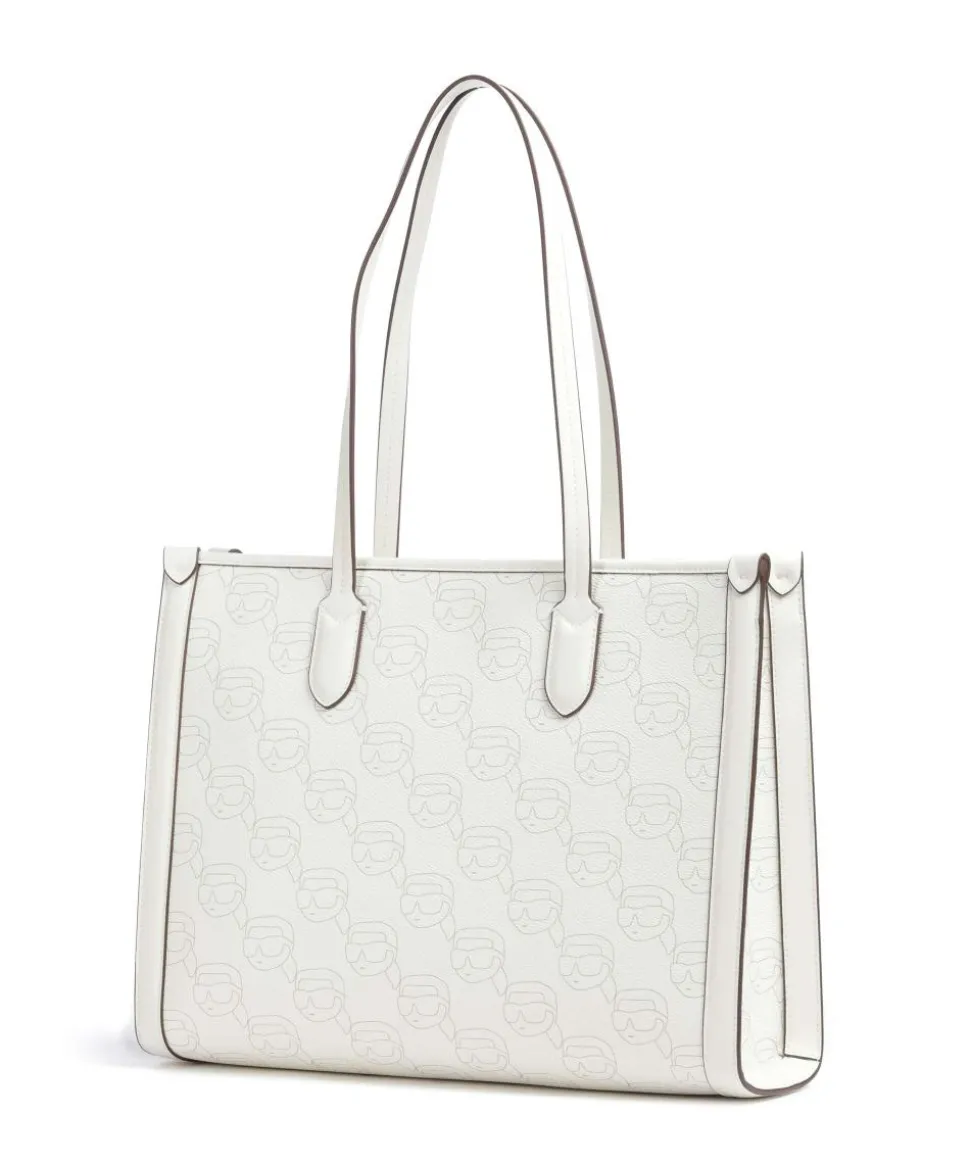 K/Ikonik Mono Shopper Lederimitat creme