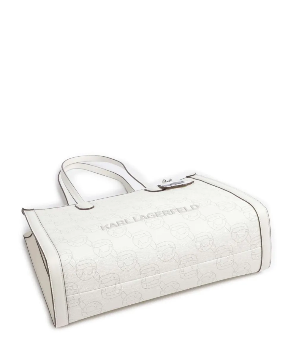K/Ikonik Mono Shopper Lederimitat creme
