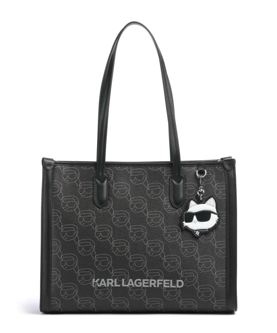 K/Ikonik Mono Shopper Lederimitat schwarz