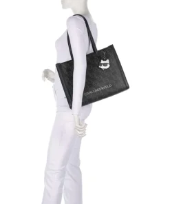 K/Ikonik Mono Shopper Lederimitat schwarz