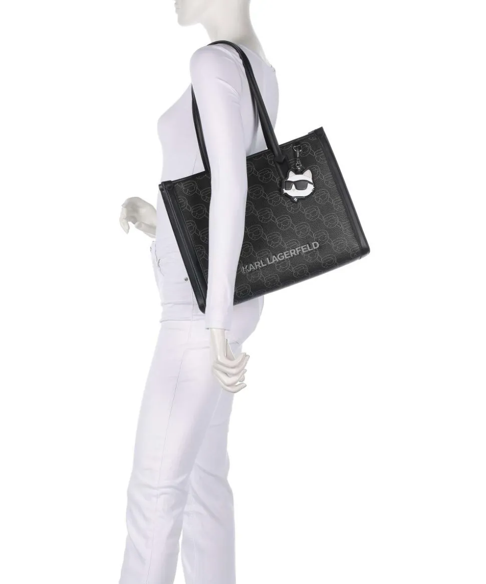 K/Ikonik Mono Shopper Lederimitat schwarz