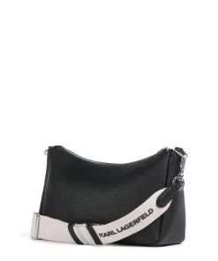 K/Ikonik Schultertasche Lederimitat schwarz