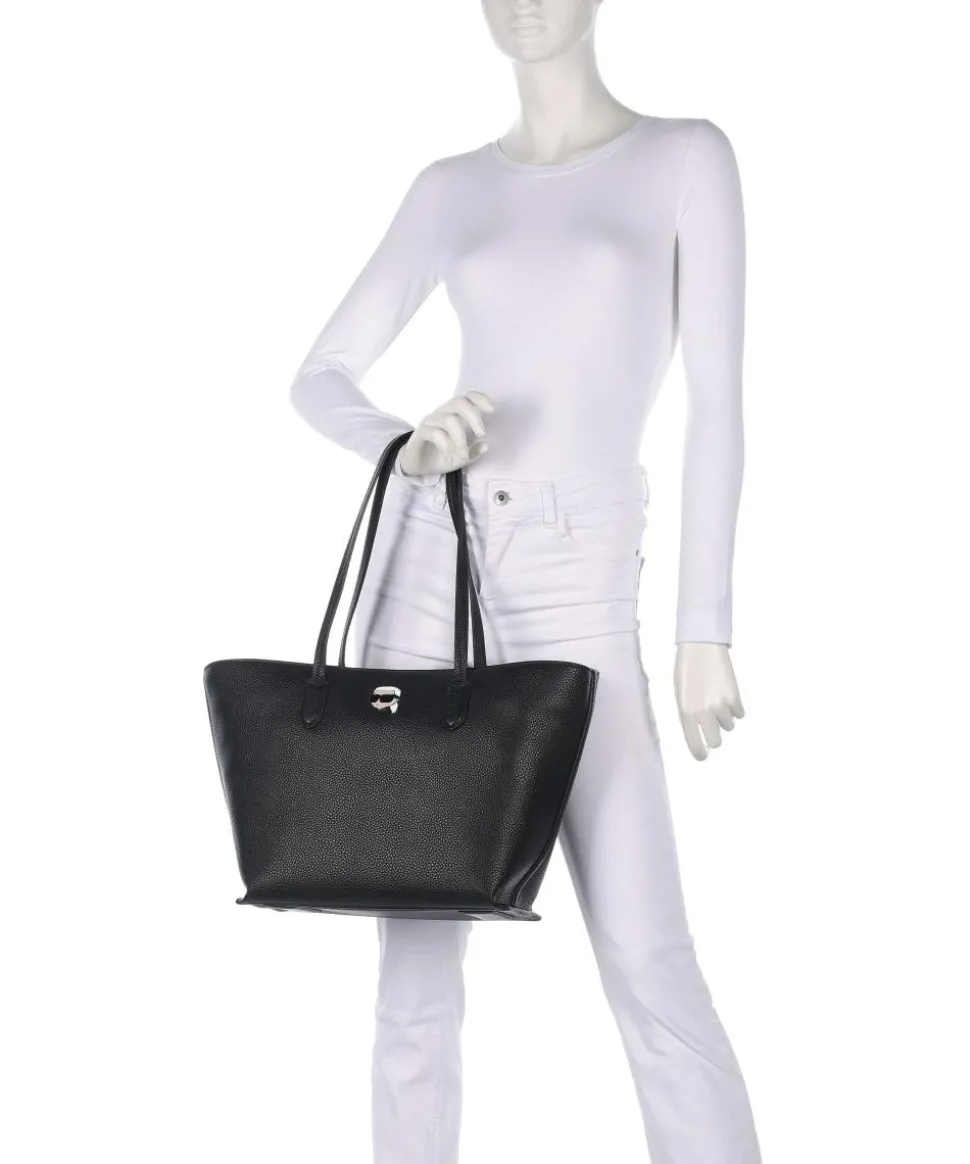 K/Ikonik Shopper Lederimitat schwarz