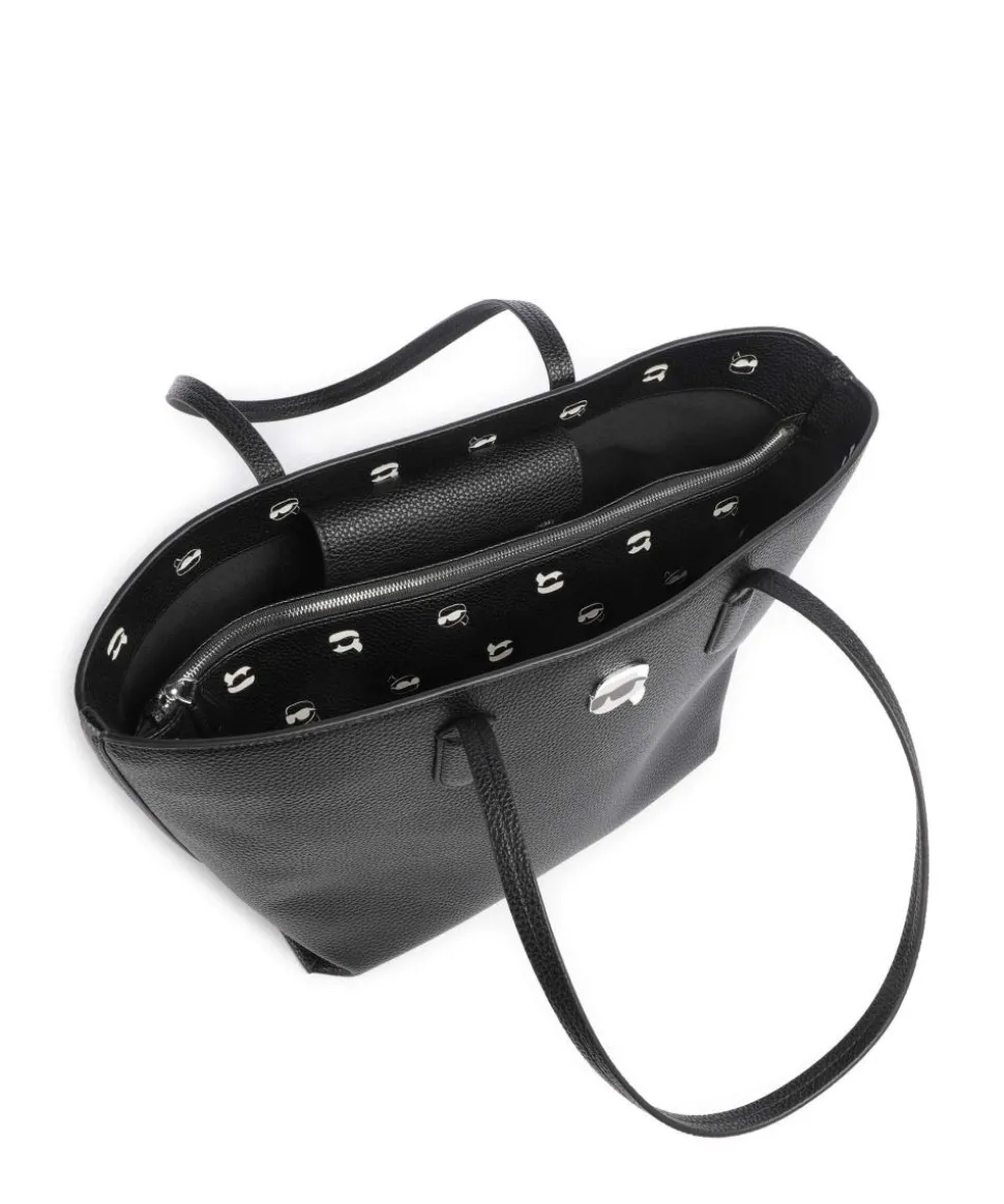 K/Ikonik Shopper Lederimitat schwarz