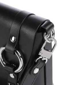 Kim Smooth Umhängetasche fein genarbtes Rindsleder schwarz