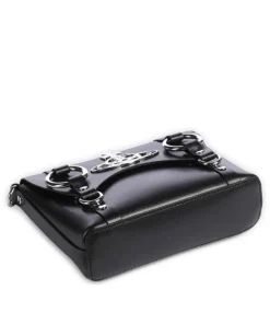 Kim Smooth Umhängetasche fein genarbtes Rindsleder schwarz