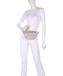 Kimberly Gürteltasche Samtgewebe elfenbein