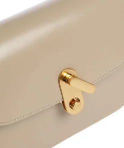 Kkayli Umhängetasche Rindsleder taupe