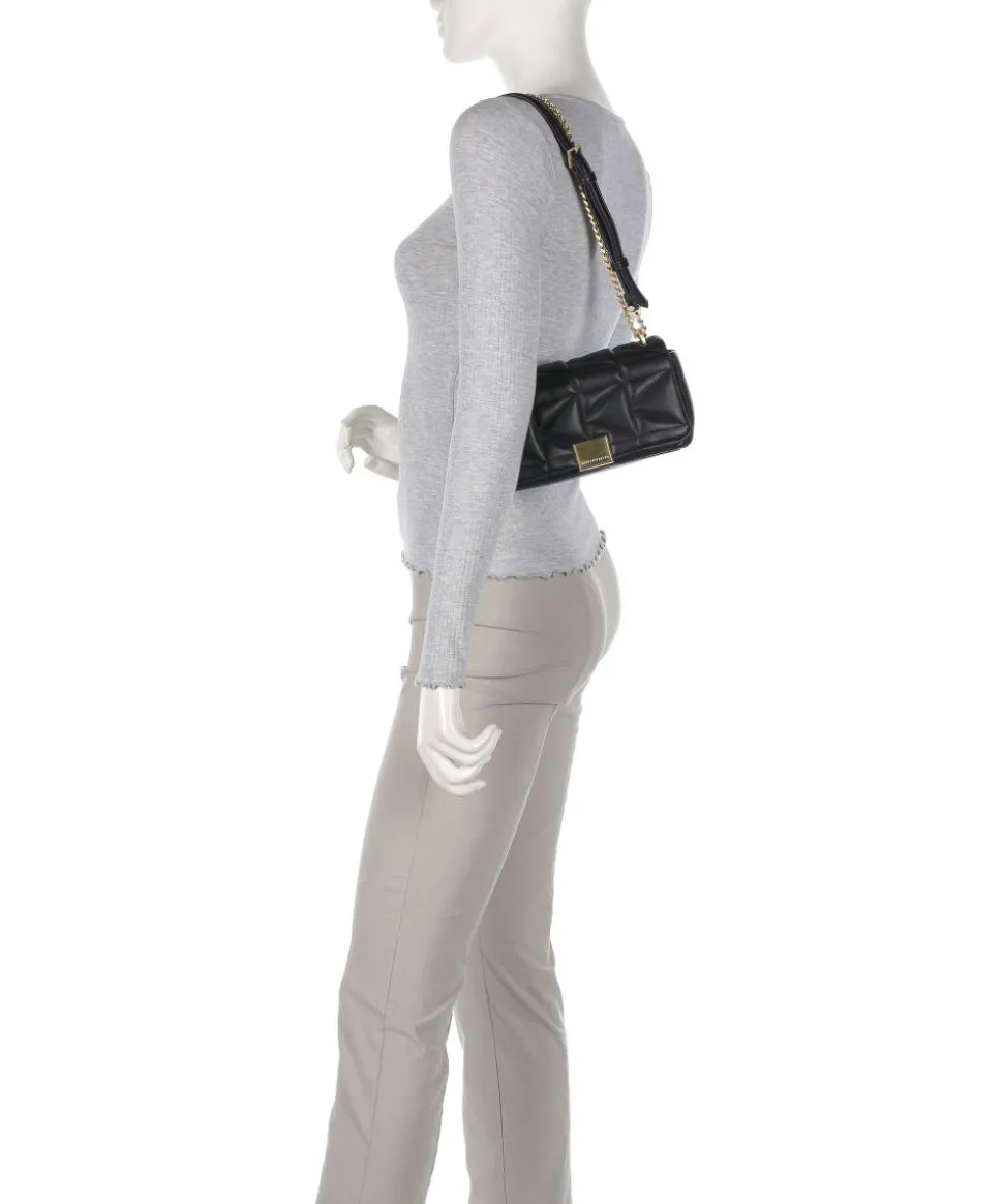 K/Kuilt Small Schultertasche Schafsleder schwarz