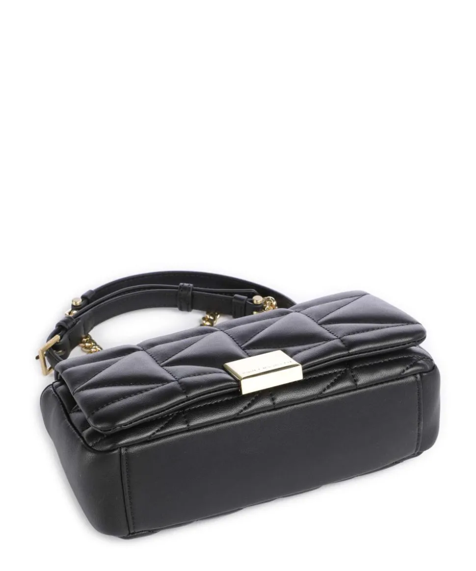 K/Kuilt Small Schultertasche Schafsleder schwarz