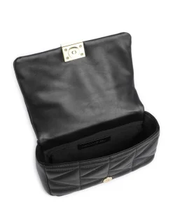 K/Kuilt Small Schultertasche Schafsleder schwarz