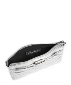 K/Kuilt Small Schultertasche Lederimitat silber