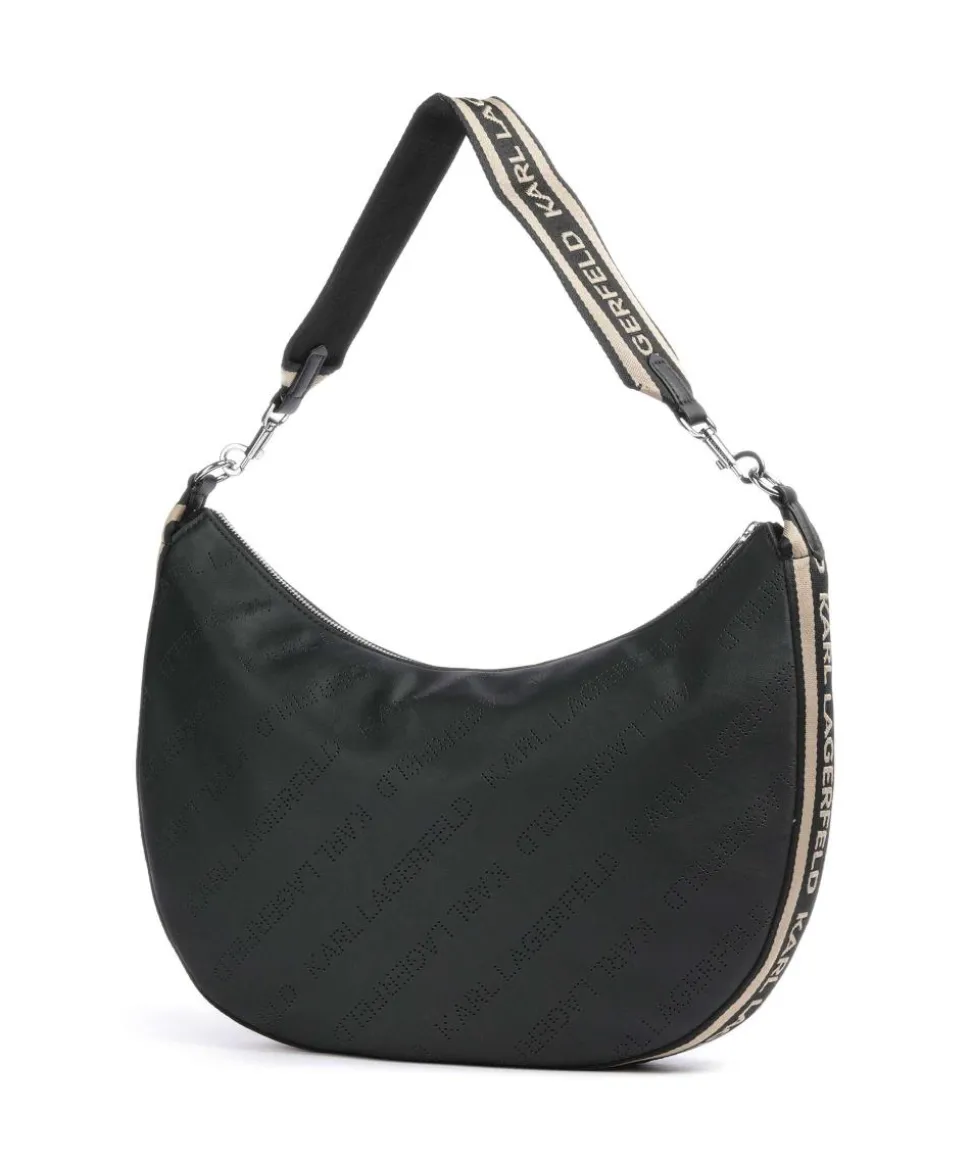 K/Moon Medium Beuteltasche recyceltes Polyester, Polyurethane schwarz