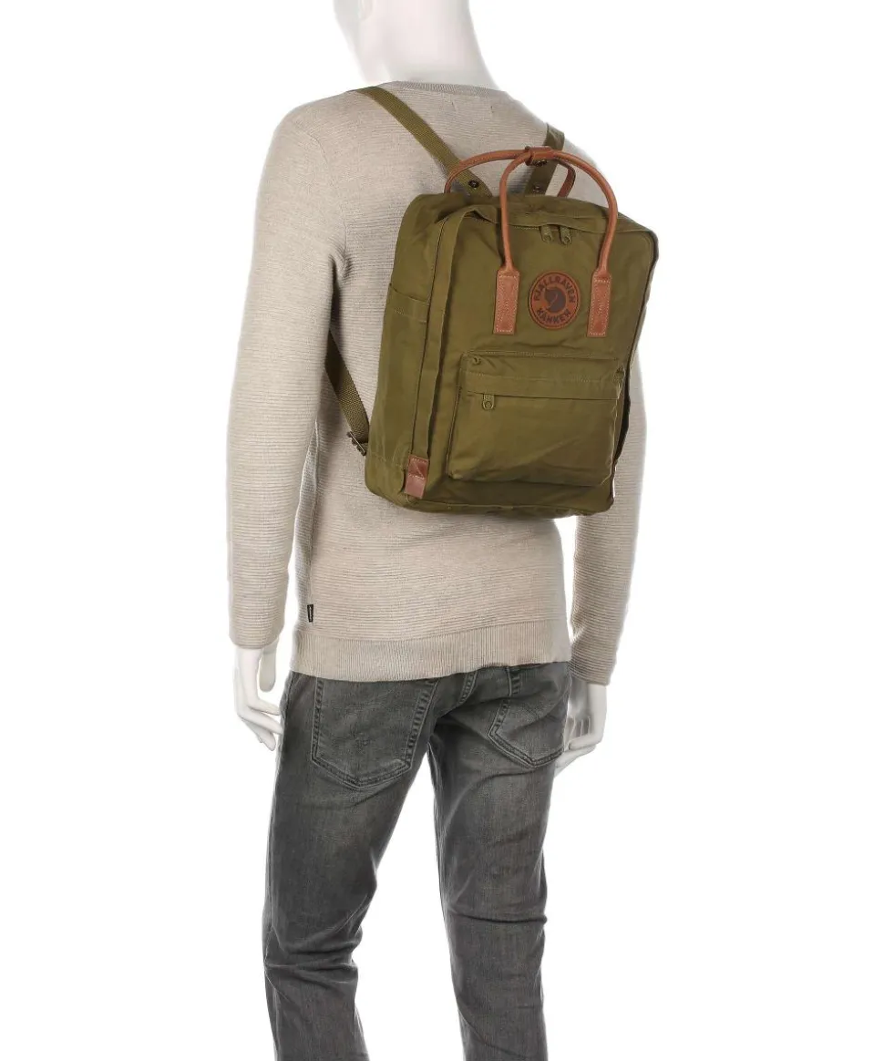 Kånken No. 2 Rucksack Bio-Baumwolle, recyceltes Polyester dunkelgrün