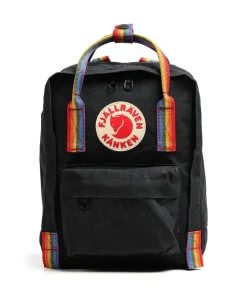 Kånken Rainbow Mini Rucksack Vinylon schwarz
