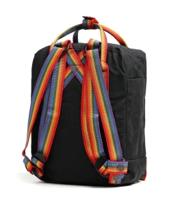 Kånken Rainbow Mini Rucksack Vinylon schwarz