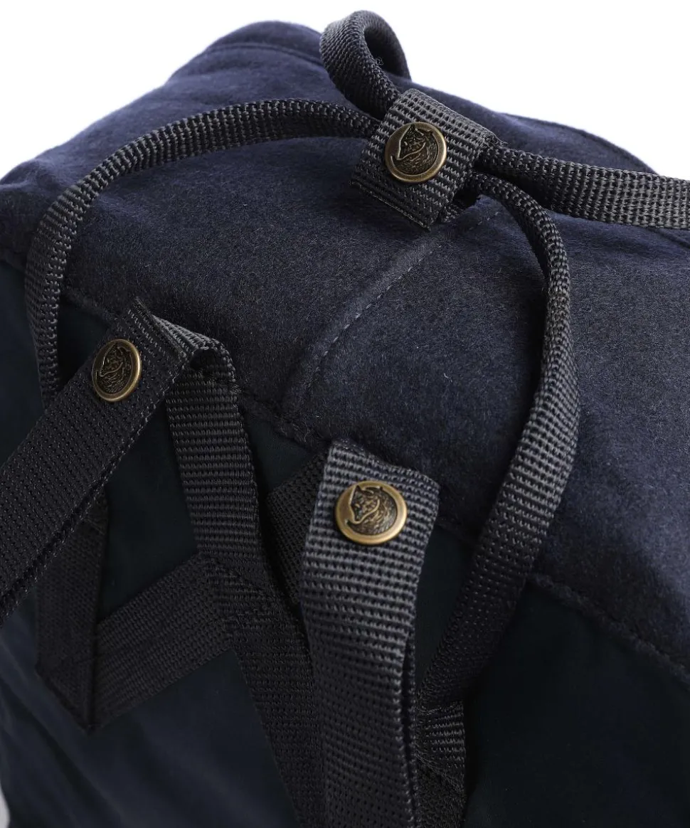 Kånken Re-Wool Rucksack recyceltes Nylon, Textil dunkelblau
