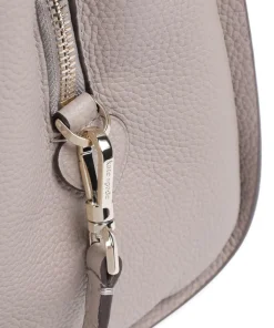 Knott Beuteltasche genarbtes Rindsleder taupe