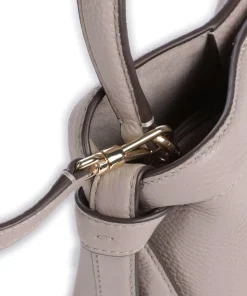 Knott Umhängetasche genarbtes Leder taupe