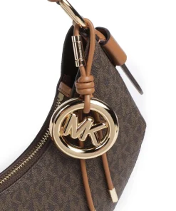 Koa Medium Schultertasche Lederimitat dunkelbraun