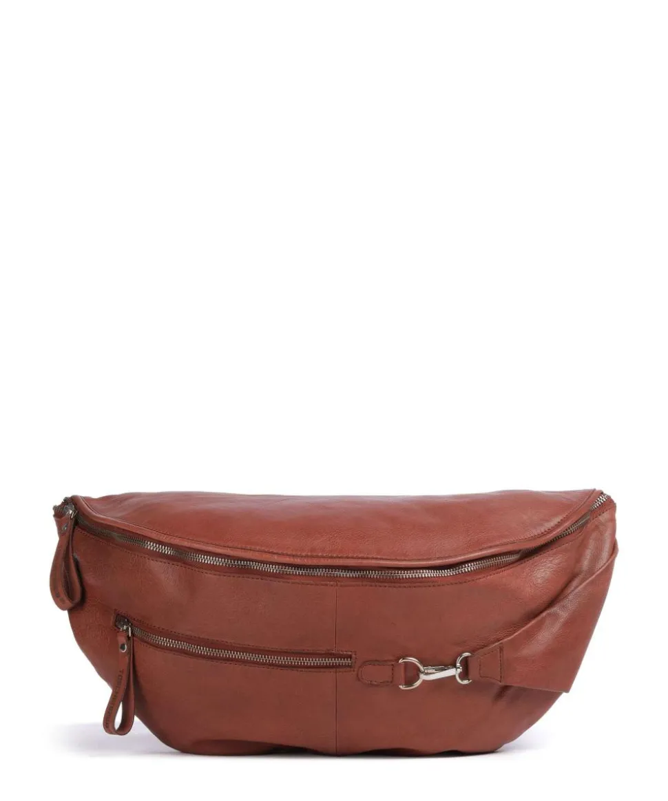 Kohlmarkt 108 Slingbag genarbtes Rindsleder rotbraun