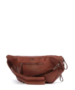 Kohlmarkt 108 Slingbag genarbtes Rindsleder rotbraun