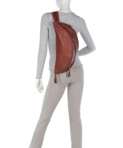 Kohlmarkt 108 Slingbag genarbtes Rindsleder rotbraun