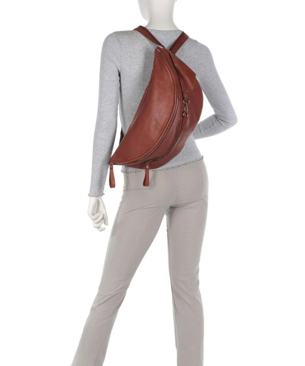 Kohlmarkt 108 Slingbag genarbtes Rindsleder rotbraun