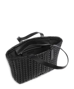 K/Pillow Shopper Lederimitat schwarz