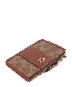 Kreditkartenetui Canvas braun