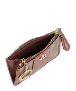 Kreditkartenetui Canvas braun