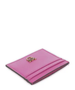 Kreditkartenetui fein genarbtes Kalbsleder pink