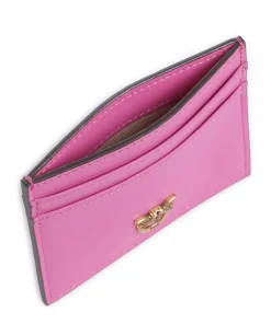 Kreditkartenetui fein genarbtes Kalbsleder pink