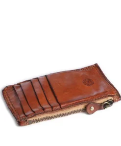 Kreditkartenetui fein genarbtes Rindsleder cognac