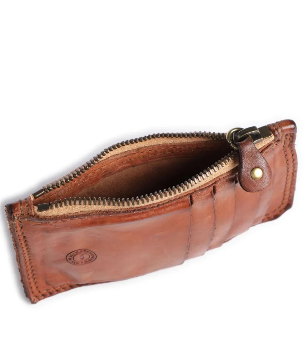 Kreditkartenetui fein genarbtes Rindsleder cognac